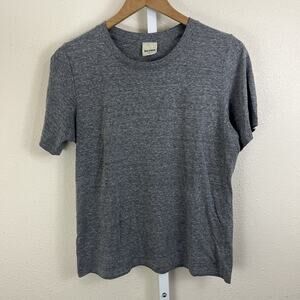 Baldwin Crew Neck Tee Mens M Medium Heather Gray Made In USA